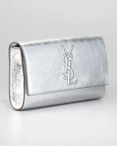 silver ysl belle de jour clutch check authenticity|YSL bag authenticity.